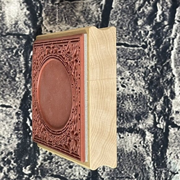 Great Impressions Flowers Oval Opening Roses Frame Rubber Stamp K25 - Picture 4 of 8